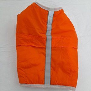Dog Jacket Reversible Water Resistant Reflective Strip Orange Camouflage Large